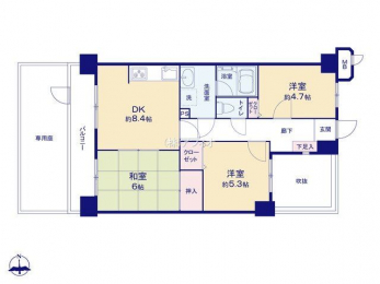 �Ԏ��}�i�̂P�}���V�����j�@3DK