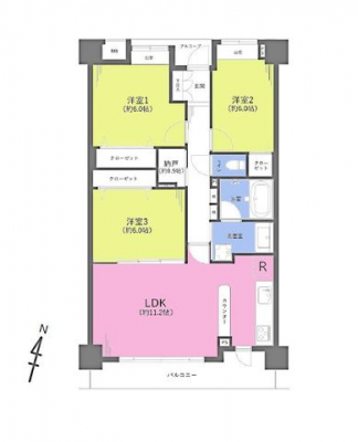 �Ԏ��}�i�̂P�}���V�����j�@3LDK