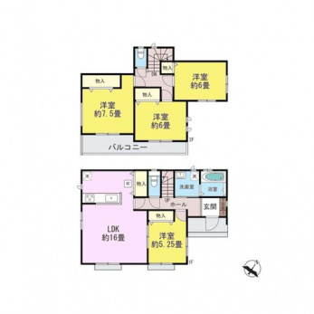 �Ԏ��}�i�̂P�ˌ��j�@4LDK