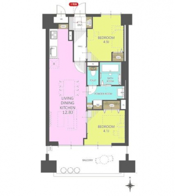 �Ԏ��}�i�̂P�}���V�����j�@2LDK