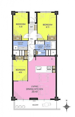 �Ԏ��}�i�̂P�}���V�����j�@3LDK