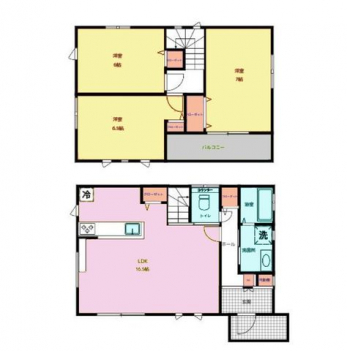 �Ԏ��}�i�̂P�ˌ��j�@3LDK