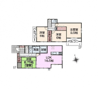 �Ԏ��}�i�̂P�ˌ��j�@4LDK