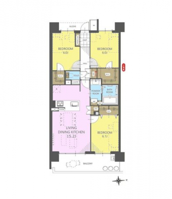 �Ԏ��}�i�̂P�}���V�����j�@3LDK�{2WIC