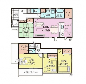 �Ԏ��}�i�̂P�ˌ��j�@4LDK