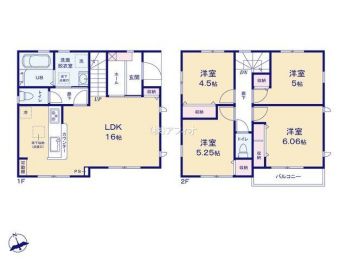 �Ԏ��}�i�̂P�ˌ��j�@4LDK