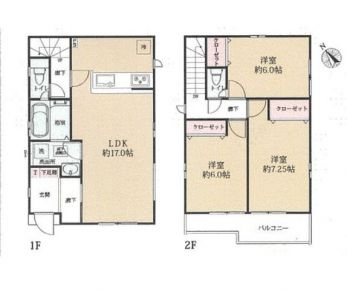 �Ԏ��}�i�̂P�ˌ��j�@3LDK