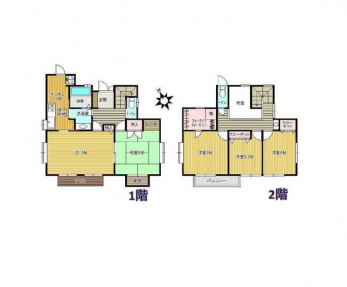 �Ԏ��}�i�̂P�ˌ��j�@4LDK�{WIC