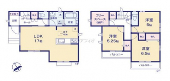 �Ԏ��}�i�̂P�ˌ��j�@3LDK