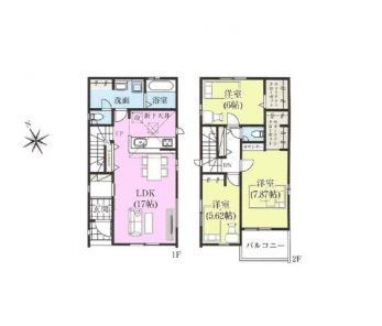 �Ԏ��}�i�̂P�ˌ��j�@3LDK�{2WIC