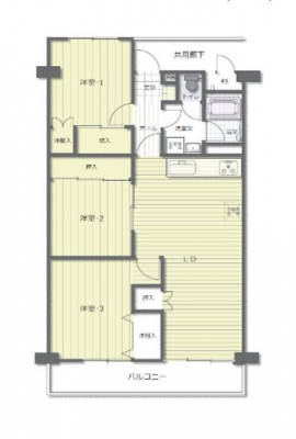 �Ԏ��}�i�̂P�}���V�����j�@3LDK