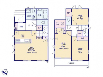 �Ԏ��}�i�̂P�ˌ��j�@3LDK