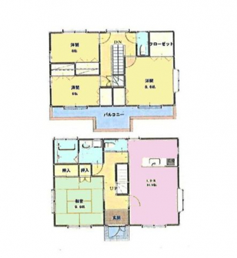 �Ԏ��}�i�̂P�ˌ��j�@4LDK