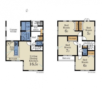 �Ԏ��}�i�̂P�ˌ��j�@4LDK