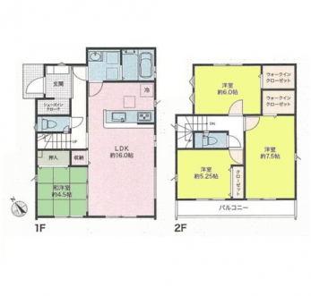 �Ԏ��}�i�̂P�ˌ��j�@4LDK+2WIC+SIC