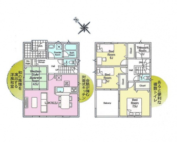 �Ԏ��}�i�̂P�ˌ��j�@4LDK