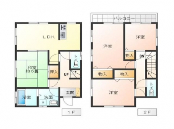 �Ԏ��}�i�̂P�ˌ��j�@4LDK