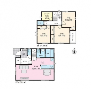 �Ԏ��}�i�̂P�ˌ��j�@3SLDK