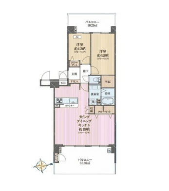 �Ԏ��}�i�̂P�}���V�����j�@2LDK