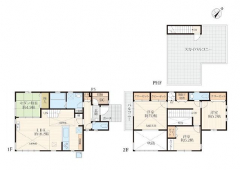 �Ԏ��}�i�̂P�ˌ��j�@4LDK