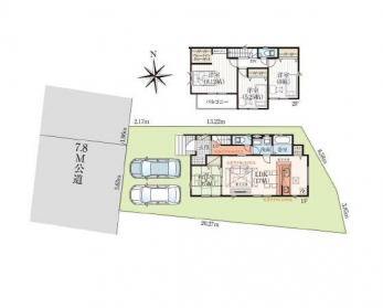 �Ԏ��}�i�̂P�ˌ��j�@4LDK