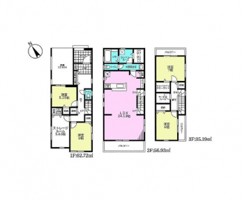 �Ԏ��}�i�̂P�ˌ��j�@4SSLDK�{2WIC