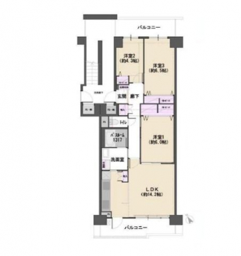 �Ԏ��}�i�̂P�}���V�����j�@3LDK