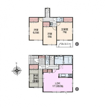 �Ԏ��}�i�̂P�ˌ��j�@4LDK