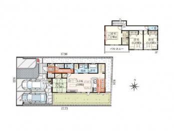 �Ԏ��}�i�̂P�ˌ��j�@4LDK