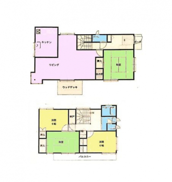 �Ԏ��}�i�̂P�ˌ��j�@4LDK