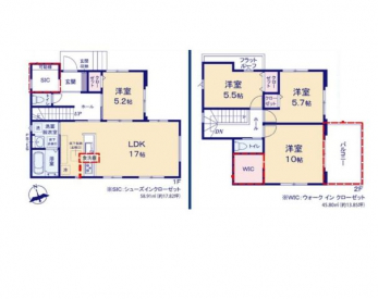 �Ԏ��}�i�̂P�ˌ��j�@4LDK