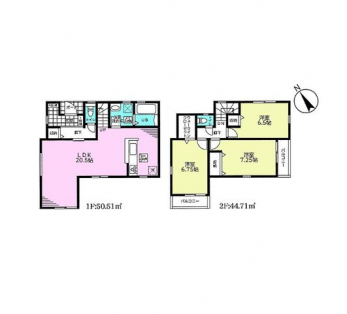 �Ԏ��}�i�̂P�ˌ��j�@3LDK�{WIC