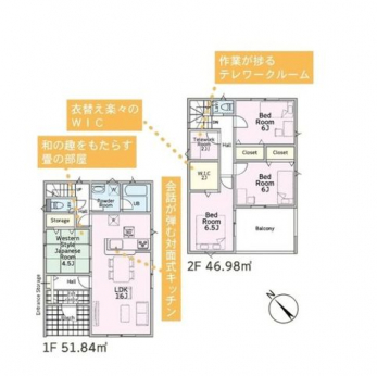 �Ԏ��}�i�̂P�ˌ��j�@4LDK