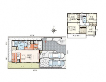 �Ԏ��}�i�̂P�ˌ��j�@4LDK