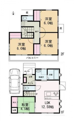 �Ԏ��}�i�̂P�ˌ��j�@4LDK