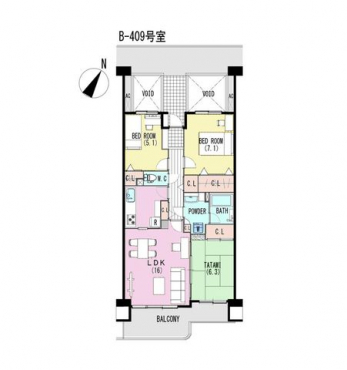 �Ԏ��}�i�̂P�}���V�����j�@3LDK