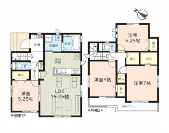 �Ԏ��}�i�̂P�ˌ��j�@4LDK