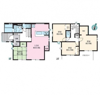 �Ԏ��}�i�̂P�ˌ��j�@4LDK