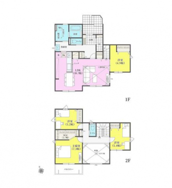 �Ԏ��}�i�̂P�ˌ��j�@4LDK�{SIC�{���փz�[�����[�{�p���g���[�{WIC�{���r���O���[