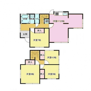 �Ԏ��}�i�̂P�ˌ��j�@4LDK