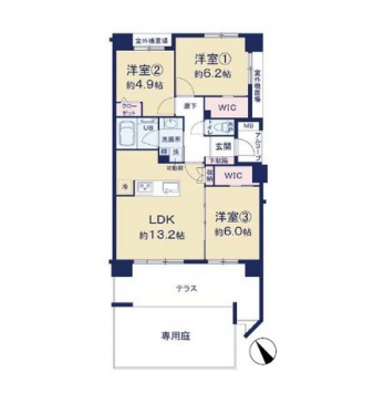 �Ԏ��}�i�̂P�}���V�����j�@3LDK