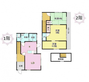 �Ԏ��}�i�̂P�ˌ��j�@3SLDK�{������