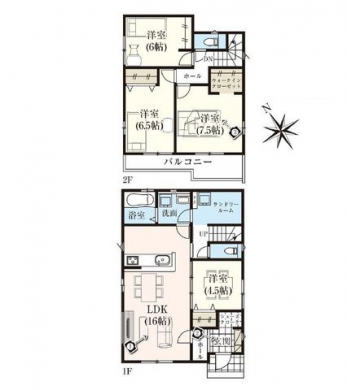 �Ԏ��}�i�̂P�ˌ��j�@4LDK�{�����h���[���[��+WIC+SC