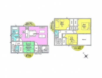 �Ԏ��}�i�̂P�ˌ��j�@4LDK