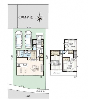 �Ԏ��}�i�̂P�ˌ��j�@3LDK