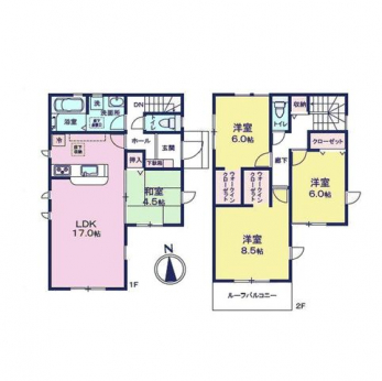 �Ԏ��}�i�̂P�ˌ��j�@4LDK