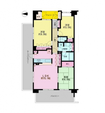 �Ԏ��}�i�̂P�}���V�����j�@3LDK