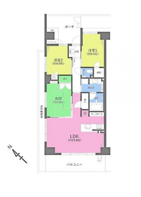 �Ԏ��}�i�̂P�}���V�����j�@3LDK