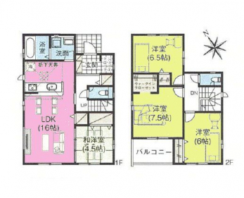 �Ԏ��}�i�̂P�ˌ��j�@4LDK