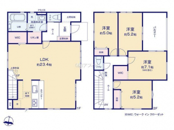 �Ԏ��}�i�̂P�ˌ��j�@4LDK